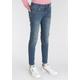 Skinny-fit-Jeans ALIFE & KICKIN "Super Skinny" Gr. 140, N-Gr, blau (blue stone) Mädchen Jeans