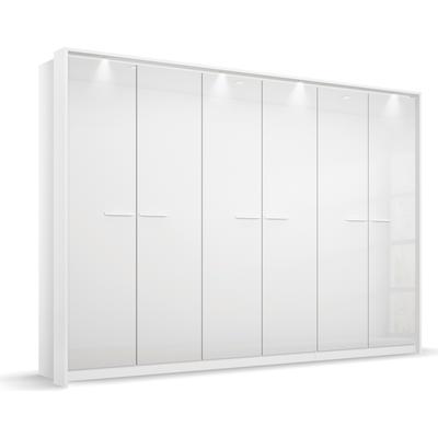 Drehtürenschrank RAUCH "Oteli", weiß (weiß, hochglanz weiß), B:275cm H:231cm T:58cm, Holzwerkstoff, Schränke, inkl. Passepartout optional mit Beleuchtung Image