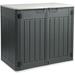 Edrosie Inc 4.5 ft. W x 2.8 ft. D Resin Horizontal Storage Shed in Gray | 46.3 H x 53.2 W x 33.2 D in | Wayfair FTPLSSWF-02XFL8