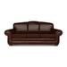 Eleanor Rigby Buckingham 90" Genuine Leather Rolled Arm Sofa Genuine Leather in Black | 40 H x 90 W x 41 D in | Wayfair BUCK-30-LAR-MIDN-HON-NNH