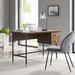 Nexus Office Desk by Modway Wood/Metal in Brown | 29.5 H x 47 W x 23.5 D in | Wayfair EEI-6284-BLK-WAL
