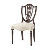 Theodore Alexander Hidden Queen Anne Back Side Chair Wood/Upholstered/Fabric in Brown | 37.25 H x 19.5 W x 21.5 D in | Wayfair 4000-517.1AVJ