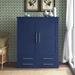 Forest Designs Armoire 72.0 H x 48.0 W x 21.0 D in brownWood in Navy Blue Oak | 72" H X 48" W X 21" D | Wayfair 3071-MBLU