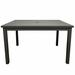 Grosfillex Expert Grosfillex Sigma 34" Square Outdoor Table Metal in Black | 29 H x 48 W x 33.5 D in | Wayfair US929288