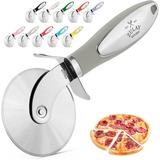 Zulay Kitchen Large Pizza Cutter Wheel - Premium Stainless Steel Pizza Slicer - Easy To Clean & Cut Pizza Wheel - Super Sharp | Wayfair