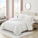 Juicy Couture Cold Plush Reversible Comforter Set Polyester/Polyfill/Microfiber/Jersey Knit/T-Shirt Cotton in White | Wayfair JZY021924