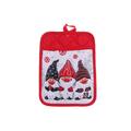 iH casadécor Triple Gnome Ih Casadecor 4 Piece Cotton Blend Potholder Set Cotton in Blue/Red | Wayfair XM-DC116TG(4)