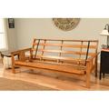 The Twillery Co.® Stratford Queen-Sized Futon Frame Wood/Solid Wood in Brown | Wayfair A85B938B7C9840A499AD4C24A5928D6D