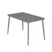 Novogratz April Dining Table Metal in Gray/Black | 28.7 H x 50 W x 29.3 D in | Outdoor Dining | Wayfair 88712CHC1E
