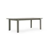 Maria Yee Mesa 30.5" Solid Wood Dining Table Metal in Gray/White/Brown | 30.5 H x 92 W x 40 D in | Wayfair 229-110510F65