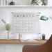 Thomas Martha Stewart Acrylic Wall Calendar w/ Notes w/ Dry Erase Marker & Mounting Hardware in Gray | 24 H x 18 W x 0.15 D in | Wayfair