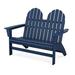 POLYWOOD® Vineyard 48" Adirondack Outdoor Bench Plastic in Blue | Wayfair ADBN600NV