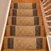 White 0.39 x 14 W in Stair Treads - Purhome Custom Size Stair Treads by Inches Machine Washable Abstract Volley Design Slip Resistant Soft Medium Pile Stair Treads Synthetic Fiber | Wayfair