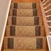 White 0.39 x 10.5 W in Stair Treads - Purhome Custom Size Stair Treads by Inches Machine Washable Abstract Volley Design Slip Resistant Soft Medium Pile Stair Treads Synthetic Fiber | Wayfair