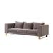 Sonder Living Oakland Kelly Hoppen 94.5" Square Arm Sofa Cotton in Brown/Gray | 32 H x 94.5 W x 37.5 D in | Wayfair 1402017