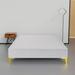 Spinal Solution Solid Wood Bed Wood in White | 14 H x 48 W x 75 D in | Wayfair VWHT-LG-4/0