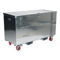 Vestil Aluminum Tool Box w/ Fold-Down Front Door, Caster & Fork Pocket | 32.68 H x 61.25 W x 25.875 D in | Wayfair APTS-2460-CF-FD