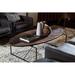 Sonder Living Thomas Bina Georgina Coffee Table Wood/Metal in Black/Brown | 16 H x 60 W x 30 D in | Wayfair 0701306