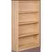 Stevens ID Systems Library 61" H x 36" W Standard Bookcase Wood in White/Brown | 61 H x 36 W x 12 D in | Wayfair 88205 Z61-073