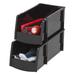 Rebrilliant Storage Plastic Cube/Bin Set Plastic in Black | 5 H x 6 W x 11 D in | Wayfair 585572