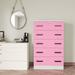 Red Barrel Studio® Antwonn 5 Drawer Chest Wooden Dresser w/ Lock Wood in Pink | Wayfair 305379D9B9784126B0713B2E0E79E9F0