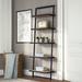 17 Stories Aundreah Ladder Bookcase Wood in Black/Brown | 72.25 H x 24 W x 14.25 D in | Wayfair 20D752019C2B4795AB324B8E9C14FB70