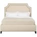 Vanguard Furniture Audrey/Asher Queen Bed Upholstered/Polyester in White | 56 H x 67 W x 88 D in | Wayfair 507BQ-PF_Sussex_154848_Tapered