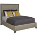 Vanguard Furniture Dana/Dylan Queen Bed Wood & /Upholstered/Polyester in Brown | 66 H x 67 W x 88 D in | Wayfair 549CQ-PF_Brownstone_154243_Tapered