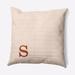 Wade Logan® Auggie Modern Monogram Indoor/Outdoor Throw Pillow Polyester/Polyfill blend in Orange | 16 H x 16 W x 6 D in | Wayfair