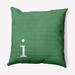 Latitude Run® Polyfill Indoor/Outdoor Square Throw Cushion Polyester/Polyfill blend in Green | 16 H x 16 W x 6 D in | Wayfair