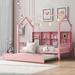 Harper Orchard Yajaira Solid Wood Platform Bed Wood in Pink | Full | Wayfair AF4D06E0D2B24B3094A5D513B90EA504