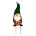 The Holiday Aisle® Santa Holding Star Garden Stake Metal in Green/Red/White | 32 H x 10 W x 0.5 D in | Wayfair E8E671E235E540B49BE1AC395BC6B33F