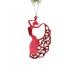 The Holiday Aisle® Georgann Dancer w/ Glittering Dress Holiday Shaped Ornament Plastic in Red | 13 H x 1 W x 7.5 D in | Wayfair