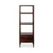 Park Hill Etagere Bookcase Wood in Brown | 80.25 H x 23.75 W x 16 D in | Wayfair EFC26188