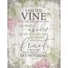 Trinx I Am the Vine Wood Wall Décor Wood in Brown/White | 15 H x 11.75 W x 0.75 D in | Wayfair 3350B183517E4C8783CEDDE9F1DB2112