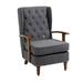 Lounge Chair - Armchair - Red Barrel Studio® Biali Modern Accent Chair, Lounge Chair, Wood Frame Armchair Wood in Gray | Wayfair