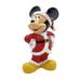 Back Yard Glory Disney Mickey Mouse in Santa Suit Garden Statue Resin/Plastic/ in Black/Red/Yellow | 10 H x 5 W x 3.5 D in | Wayfair 06-425-32