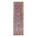 Blue/Brown 112 x 32 x 0.25 in Area Rug - Isabelline Oriental Handmade Hand-Knotted Runner 2'8" x 9'4" Wool/Area Rug in Red/Blue/Ivory | Wayfair