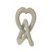 Wrought Studio™ Durousseau Soapstone Heart Design Eternal Love Knot Sculpture Stone in Brown/Gray/White | 6 H x 3 W x 3 D in | Wayfair