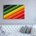 Latitude Run® Farrie Pencil Rainbow' By Epic Portfolio, Giclee Canvas Wall Art Metal | 40 H x 60 W x 1.5 D in | Wayfair