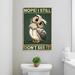 Trinx Owl Dont See It - 1 Piece Rectangle Graphic Art Print On Wrapped Canvas in White | 36 H x 24 W x 1.25 D in | Wayfair