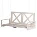 Gracie Oaks Vladi Solid Wood Porch Swing Wood/Solid Wood in Brown | 26 H x 62 W x 26.5 D in | Wayfair 4FD29D2472B9427490EBBDE434F82037