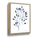 Winston Porter Silhouette Of Nature IV Silhouette of Nature IV - Print Canvas, Glass in Blue/White | 18 H x 14 W x 2 D in | Wayfair