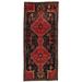 Black/Yellow 94 x 42 x 0.25 in Area Rug - Isabelline Oriental Handmade Runner 3'6" x 7'10" Wool/Area Rug in Red/Black /Wool | Wayfair