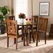 Red Barrel Studio® Luma 4 - Person Dining Set Wood in Brown | 29.9 H x 35.4 W x 35.4 D in | Wayfair 77F7A471FFDA47DDBF8202E41C00635E