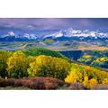 Millwood Pines Wilson Peak In Autumn On Canvas by Sneffelsclimber Photograph Canvas in Blue/Green/Yellow | 8 H x 12 W x 1.25 D in | Wayfair