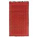 Red 150 x 85 x 0.25 in Area Rug - Isabelline Southwestern Handmade Hand-Knotted Rectangle 7'1" x 12'6" Wool/Area Rug in /Wool | Wayfair