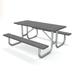 Frog Furnishings Galvanized Frame Plastic/Resin Outdoor Picnic Table Plastic/Metal in Gray | 8' | Wayfair PB8GRAGFPIC