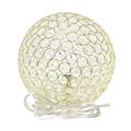 Mercer41 Elipse 10 Inch Crystal Ball Sequin Table Lamp, Chrome Crystal in White/Yellow | 10 H x 10 W x 10 D in | Wayfair