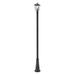 Charlton Home® Wubin 1 -Light Hardwired Pier Mount Light Aluminium/Metal in Black | 110.25" H x 10" W x 10" D | Wayfair